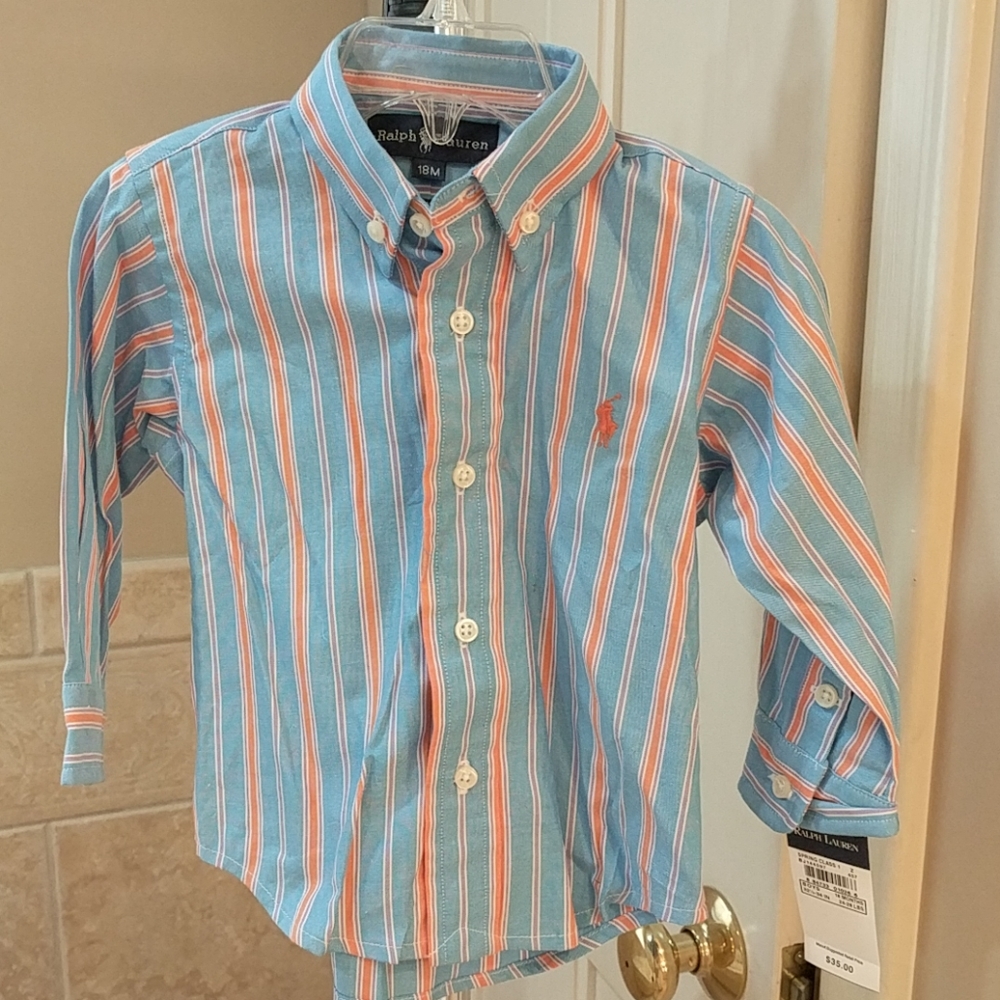 Ralph Lauren striped button down dress shirt